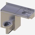 ADA Toilet-Lavatory Comby with Offset Toilet