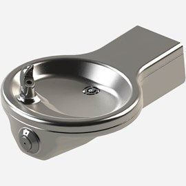 Stainless Steel Oval Bowl ADA Wall Mount Drinking Fountain