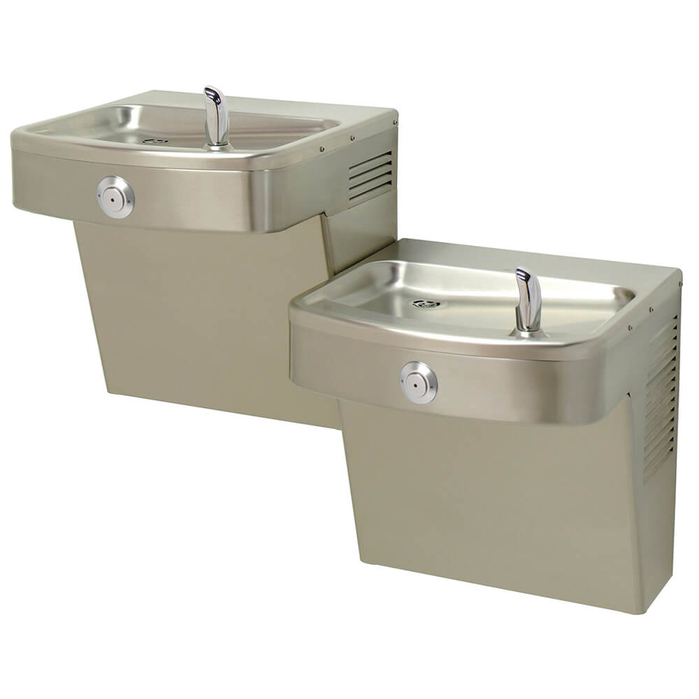 A172.8-UG-VR-D1 Bi-Level with Round Vandal Resistant Pushbutton housing BF2 bottle Filler