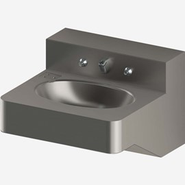 18 Inch ADA Security Stainless Steel Lavatory with Oval Bowl