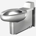 On-Floor, Floor Waste, Siphon Jet Stainless Steel Security Toilet for Rear Mount (Chase) Application