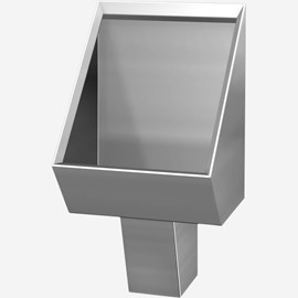 Washout Stainless Steel Security Urinal for Rear Mount (Chase) Application
