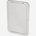 Front Mount 9.25 x 17.25 Inch Rounded Corner Integral Frame Mirror