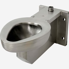 Stainless Steel Replacement for Most Off-Floor Vitreous China Siphon Jet Toilet, Front Mount