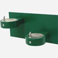 Barrier-Free Wall Mount Round Bi-Level Stainless Steel Drinking Fountain